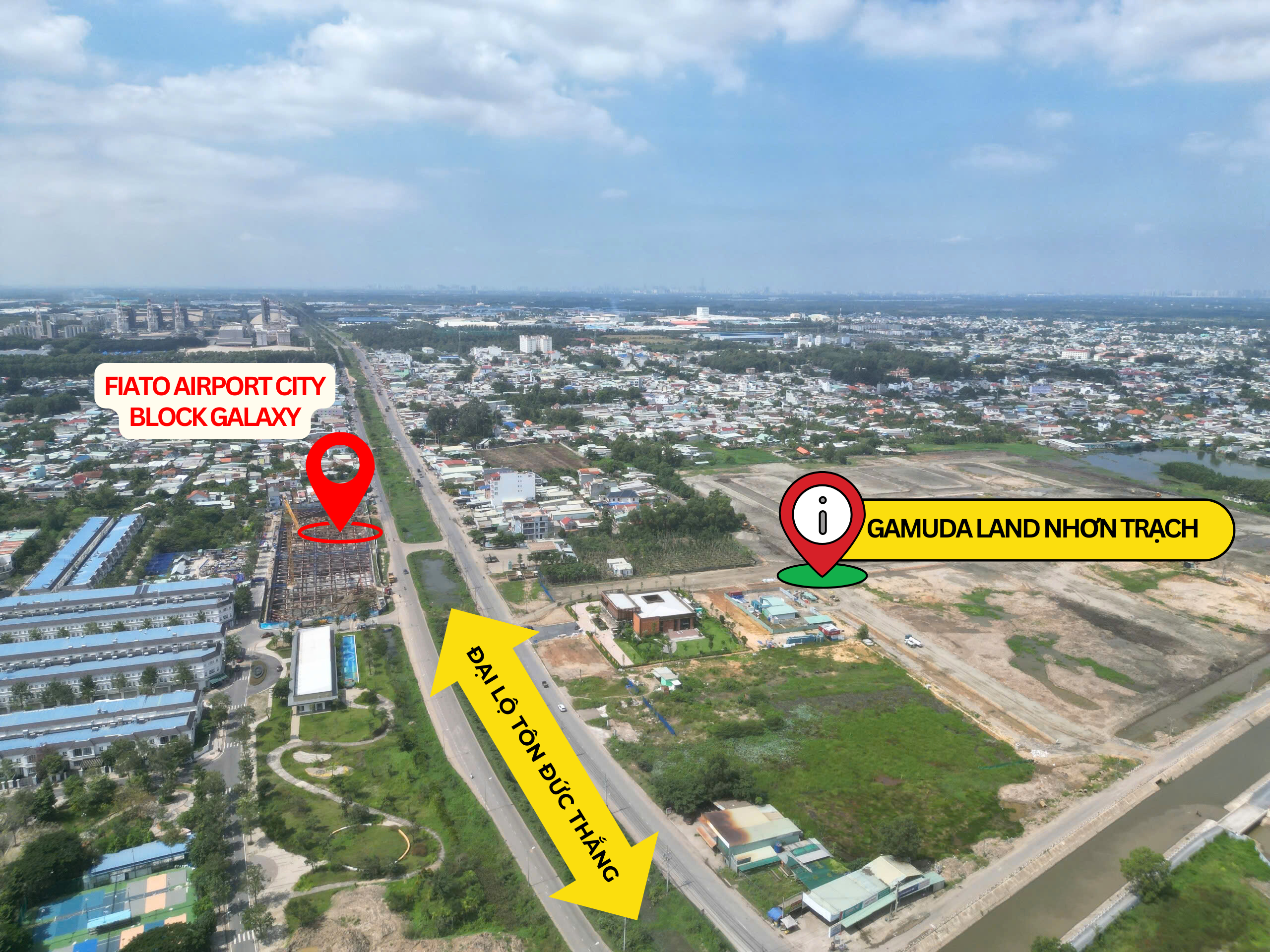Vị trí Fiato Airport City - Căn hộ sân bay Long Thành